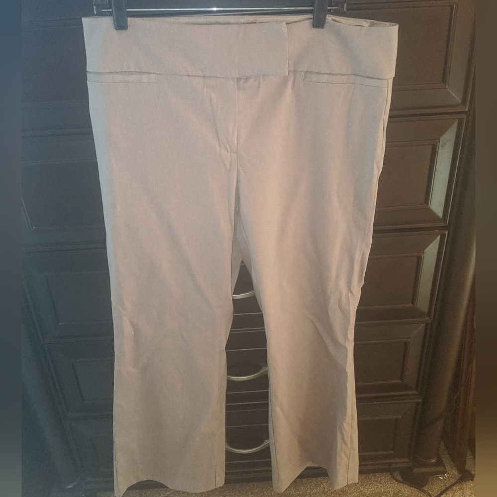 Torrid Khaki Size 16 Extra Short Wide Leg Trouser